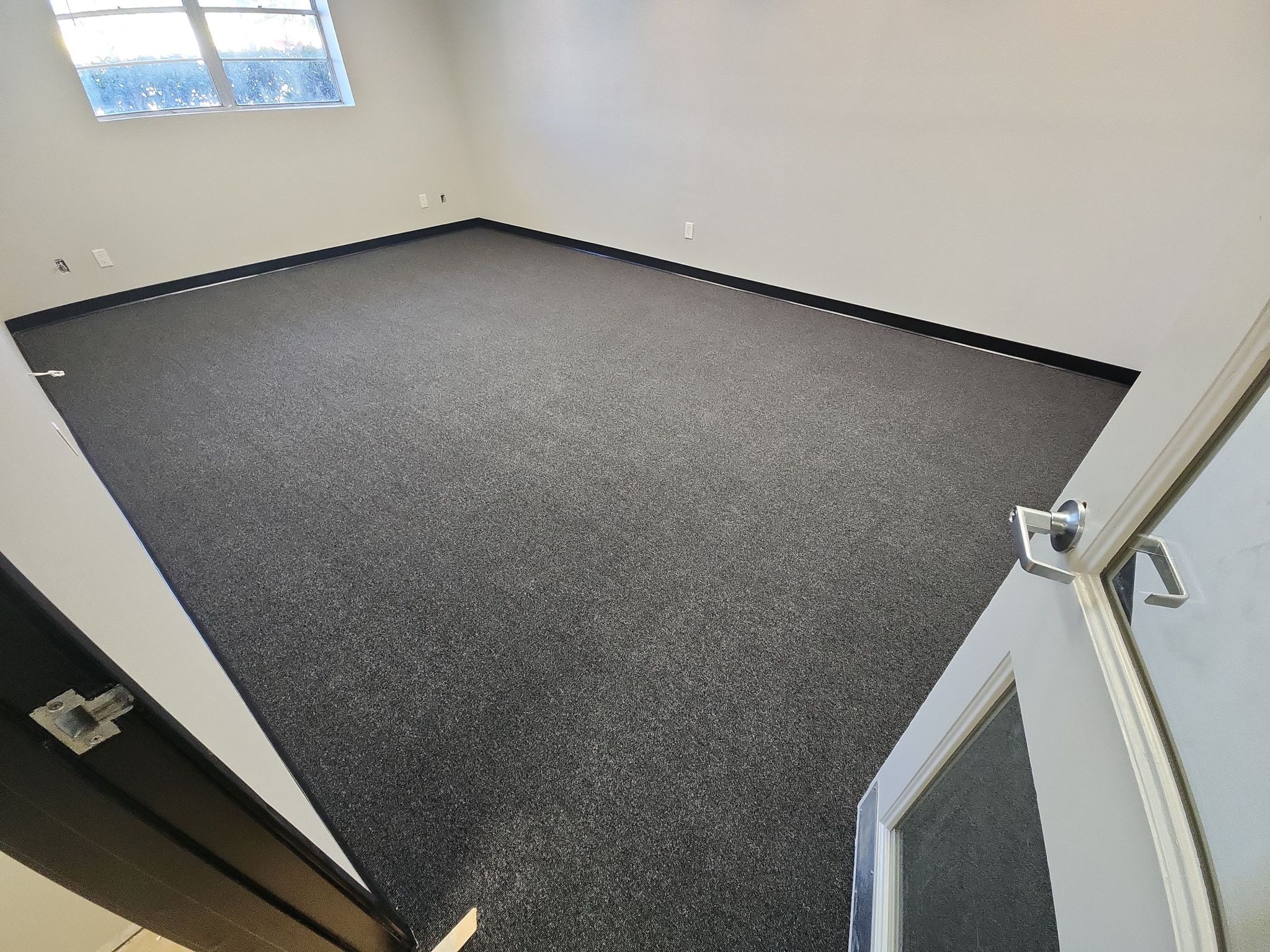 Industrial office space updated for incoming tenants in Tampa, Florida